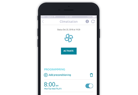 Förbered temperaturen i kupén